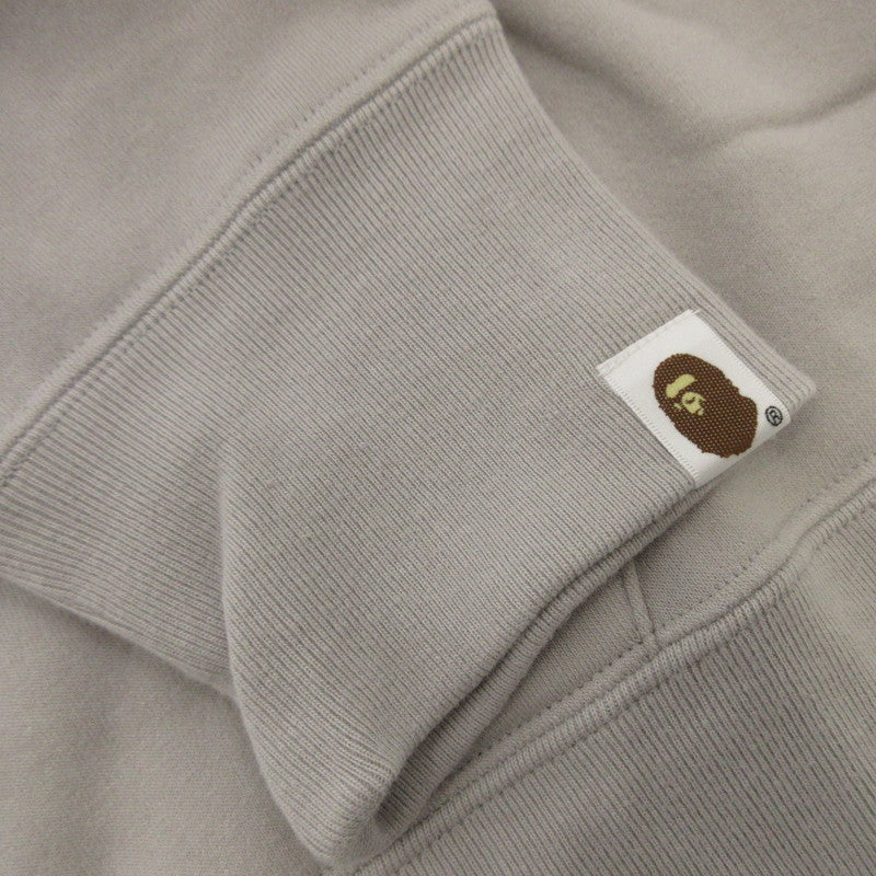 【中古】A BATHING APE | アベイシングエイプ APE HEAD ONE POINT PULLOVER HOODIE パーカー 1J80114005 グレー サイズ:L
