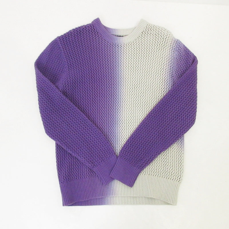 【中古】STUSSY | ステューシー Dyed Loose Guage Sweater セーター 117196 パープル サイズ:M