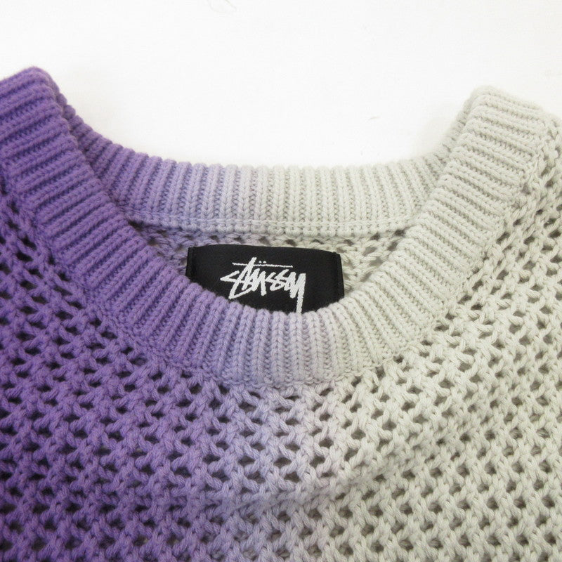 【中古】STUSSY | ステューシー Dyed Loose Guage Sweater セーター 117196 パープル サイズ:M