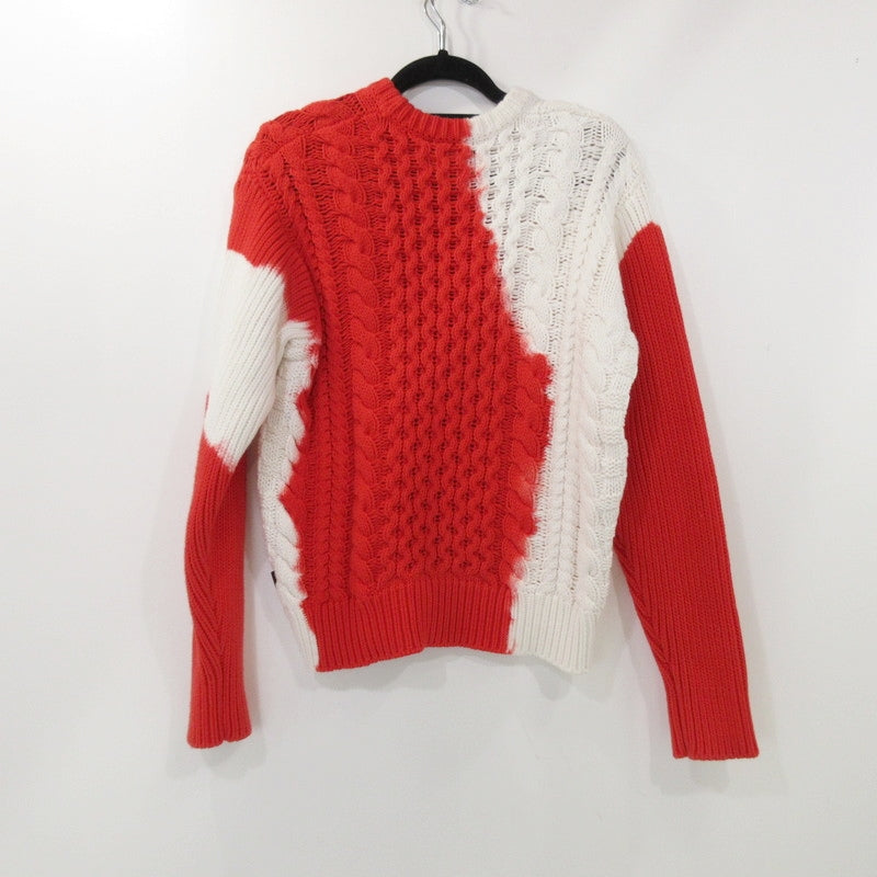 【中古】STUSSY | ステューシー Tie Dye Fisherman Sweater セーター 117188 レッド サイズ:M