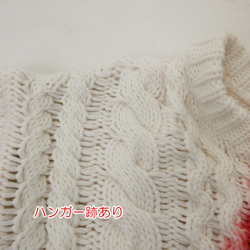 【中古】STUSSY | ステューシー Tie Dye Fisherman Sweater セーター 117188 レッド サイズ:M