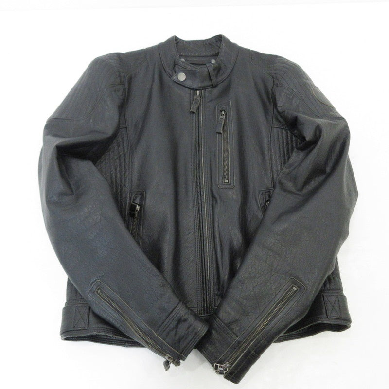 【中古】BMW | ビーエムダブリュー Black Leather Jacket レザー ブラック サイズ:48