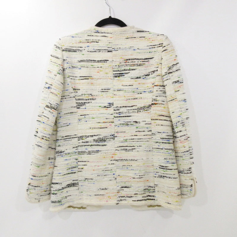 【中古】BALLSEY | ボールジー コットンナイロンツイードノーカラージャケット その他アウター 11-07-81-07131 ホワイト サイズ:36