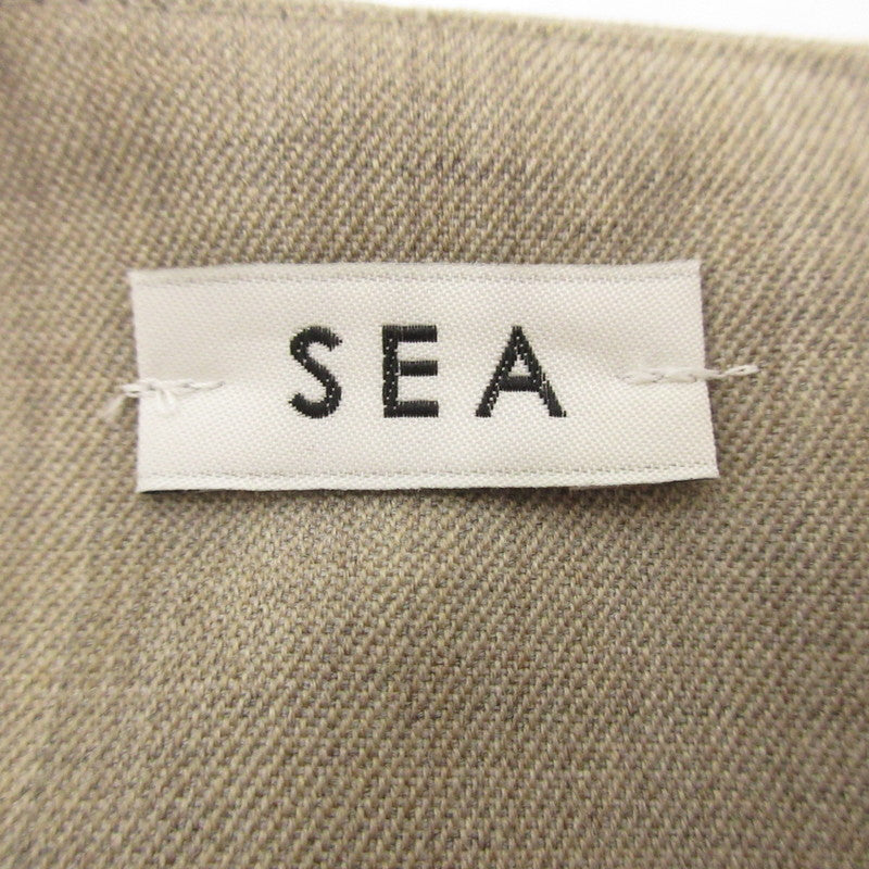 【中古】SEA | シー サージベスト ベスト 110723201 2023S/S ベージュ サイズ:FreeSize