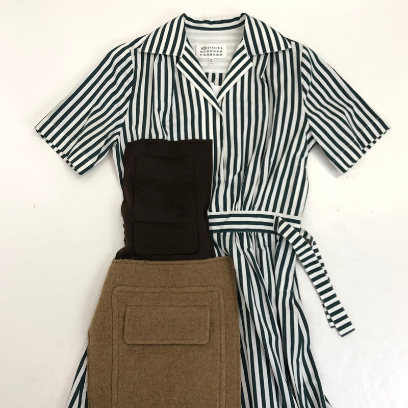 【中古】Maison Margiela | メゾンマルジェラ Awning Popeline Shirt Dress with Patches ワンピース S51CU0263 マルチカラー サイズ:38
