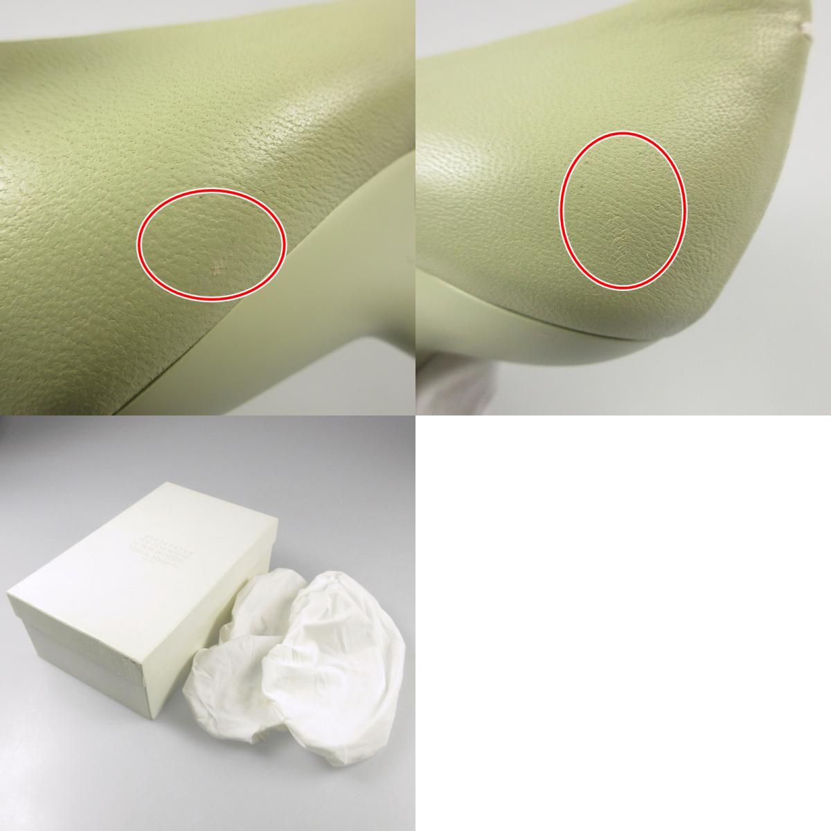 【中古】Maison Margiela | メゾンマルジェラ ポインテッドトゥ パンプス S58WL0207 24.0cm グリーン