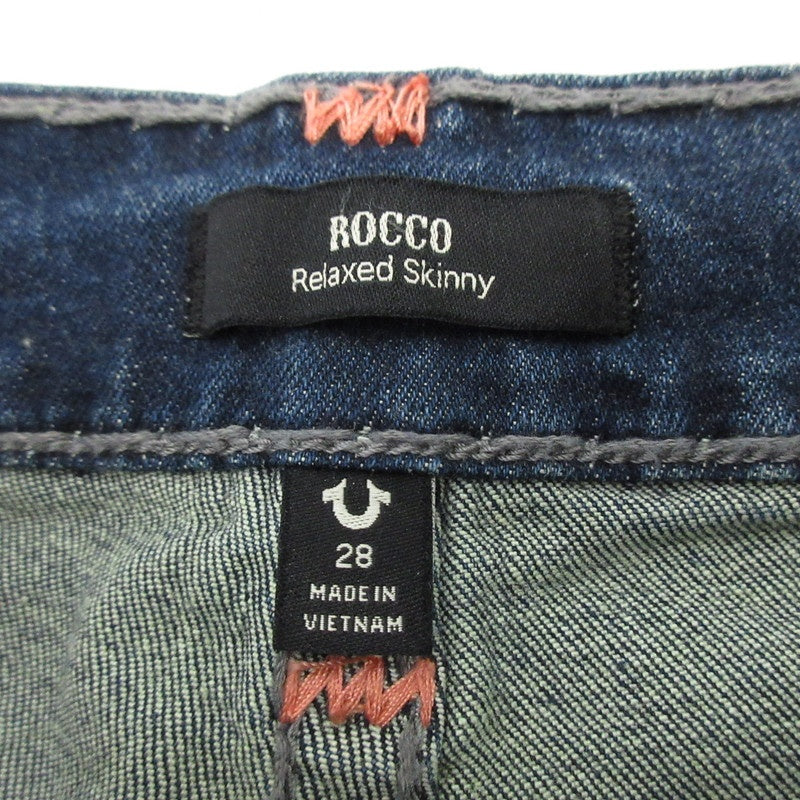 【中古】TRUE RELIGION | トゥルーレリジョン ROCCO Relaxed Skinny デニムパンツ 106906-IADD ネイビー