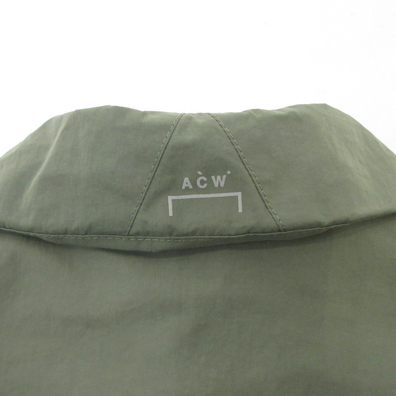 【中古】A-COLD-WALL | アコールドウォール GAUSSIAN OVERSHIRT ナイロンジャケット ACWMSH068 オリーブ サイズ:L