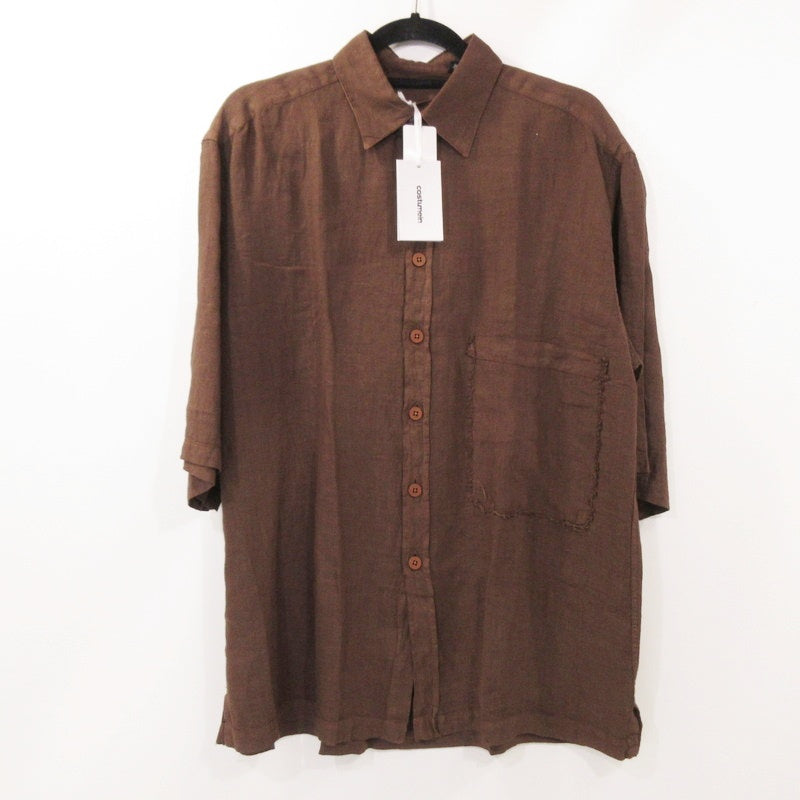 【中古】 Stefano 半袖シャツ 410161354035 ブラウン サイズ:50