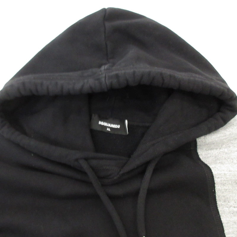 【中古】DSQUARED2 | ディースクエアード バイカラードッキング パーカー S74GU0505 サイズ:XL