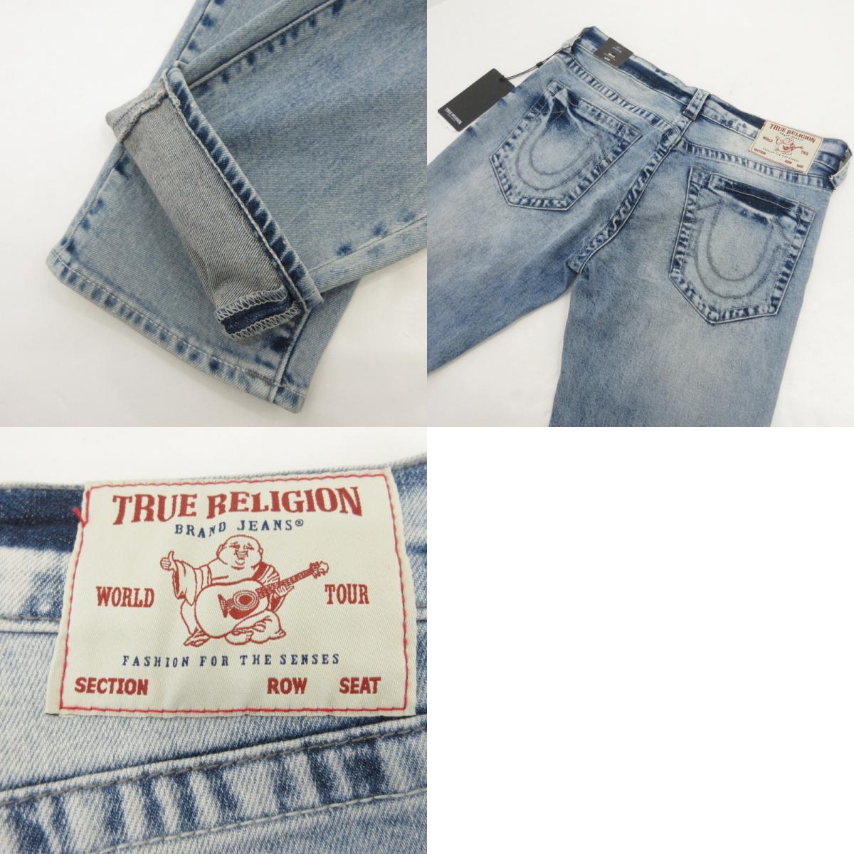 TRUE RELIGION | TRUE RELIGION ROCCO NO FLAP SN W/RIPS Denim Pants 107067-IXCR Blue