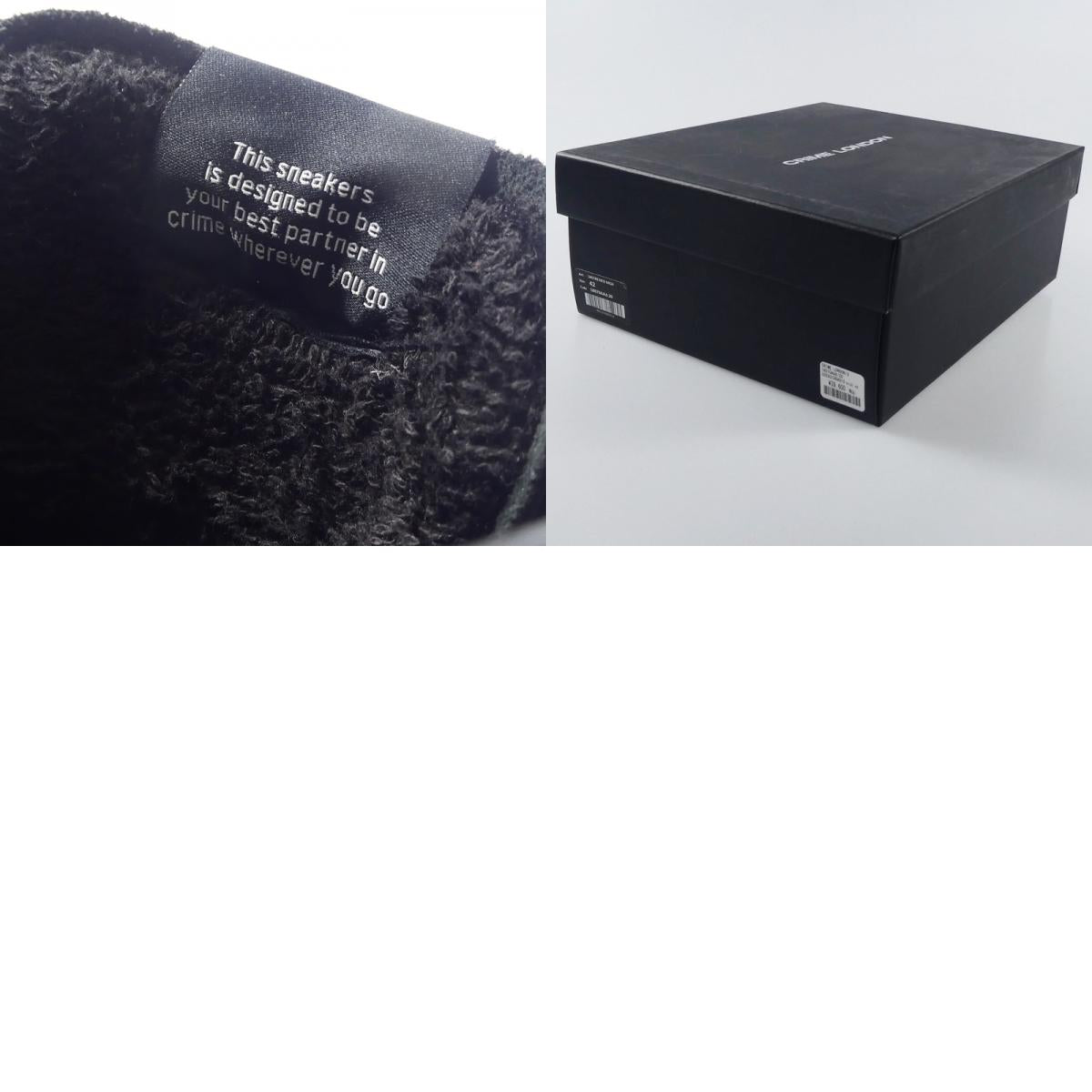 DISTRESSED HIGH Sneakers 18070AA6.20 Black 26.5cm