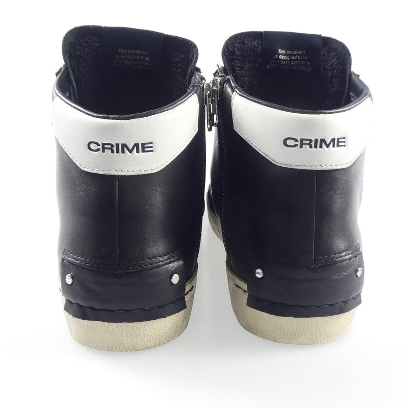 【中古】 DISTRESSED HIGH スニーカー 18070AA6.20 ブラック 26.5cm
