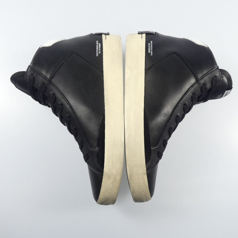 【中古】 DISTRESSED HIGH スニーカー 18070AA6.20 ブラック 26.5cm