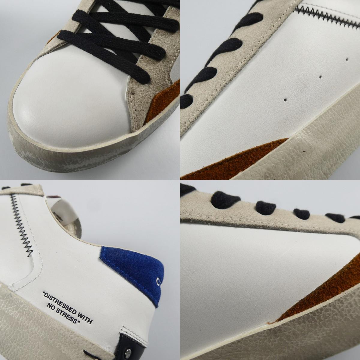【中古】 DISTRESSED スニーカー 18004AA6.10 ホワイト 27.5cm