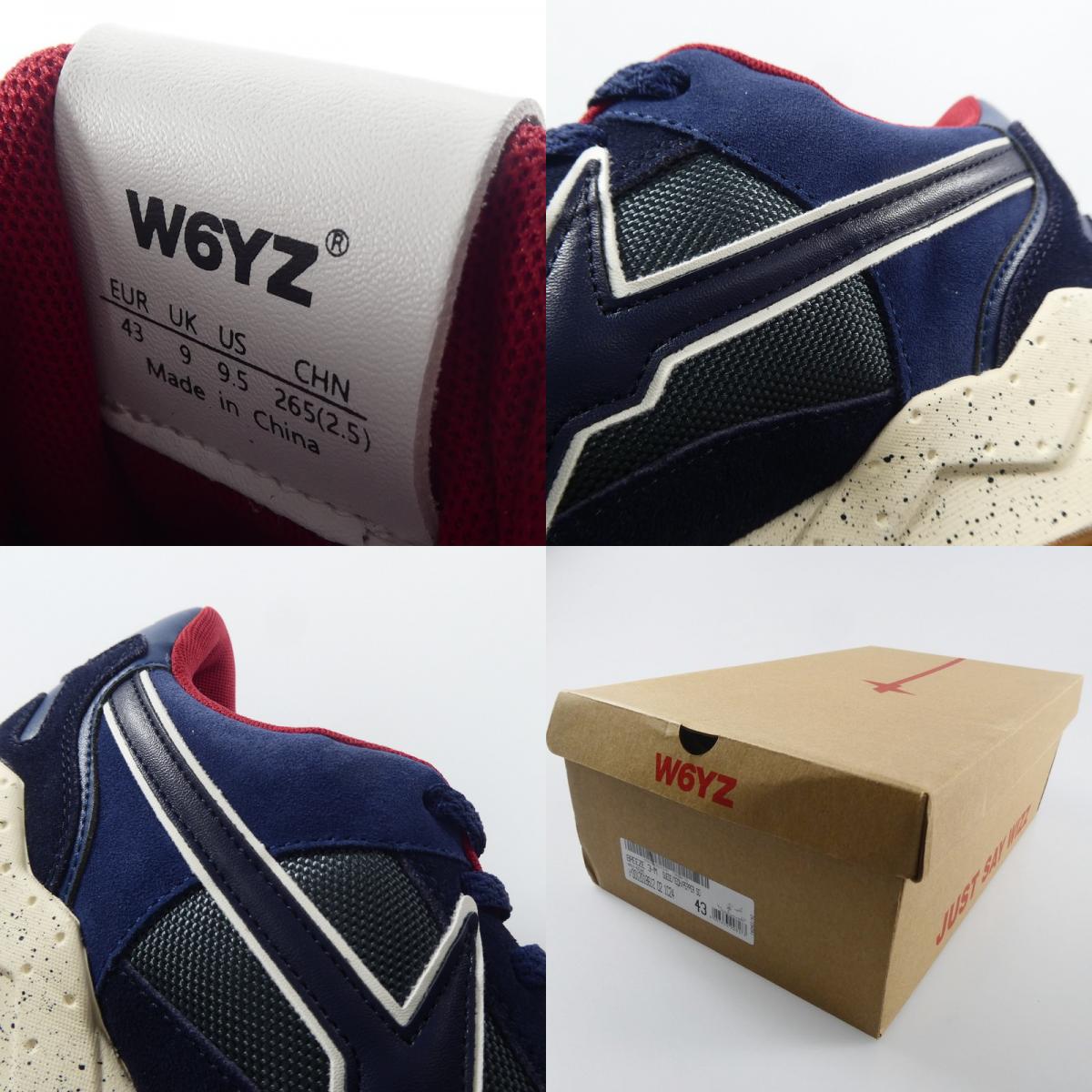 【中古】W6YZ | ウイズウィズ BLEEZE 3-M スニーカー 02-1C24 ネイビー 27.5cm