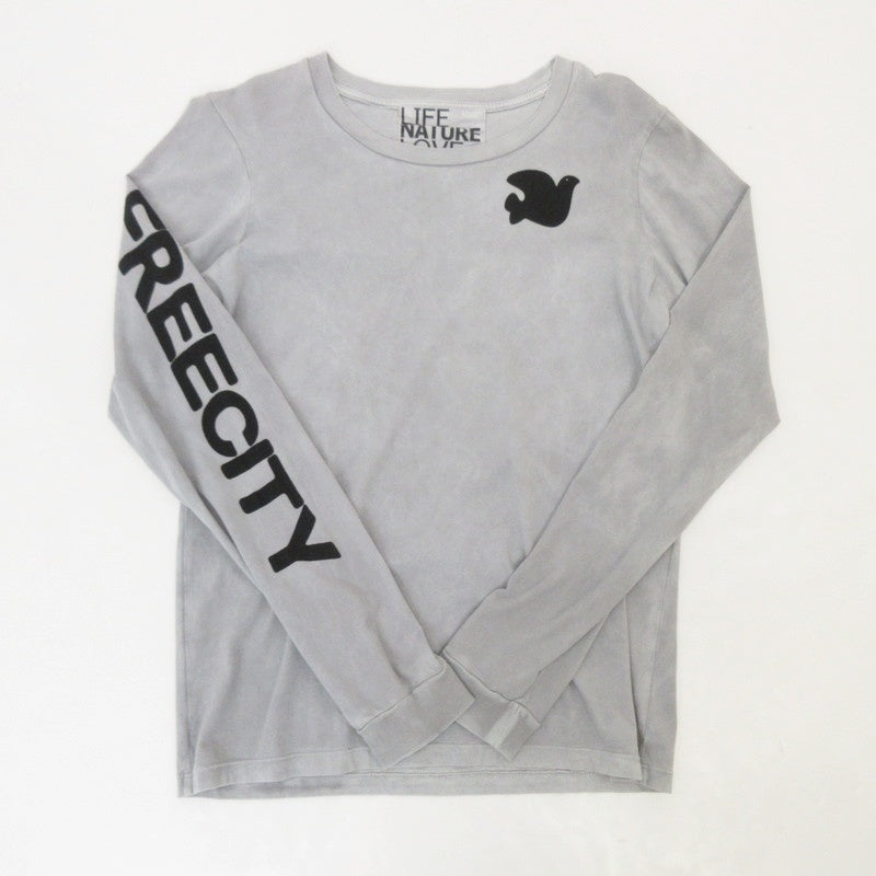【中古】FREE CITY(聖林公司) | フリーシティ ARTISTWANTED SUPERVINAGE LONG SLEEVE T 長袖Tシャツ グレー サイズ:M