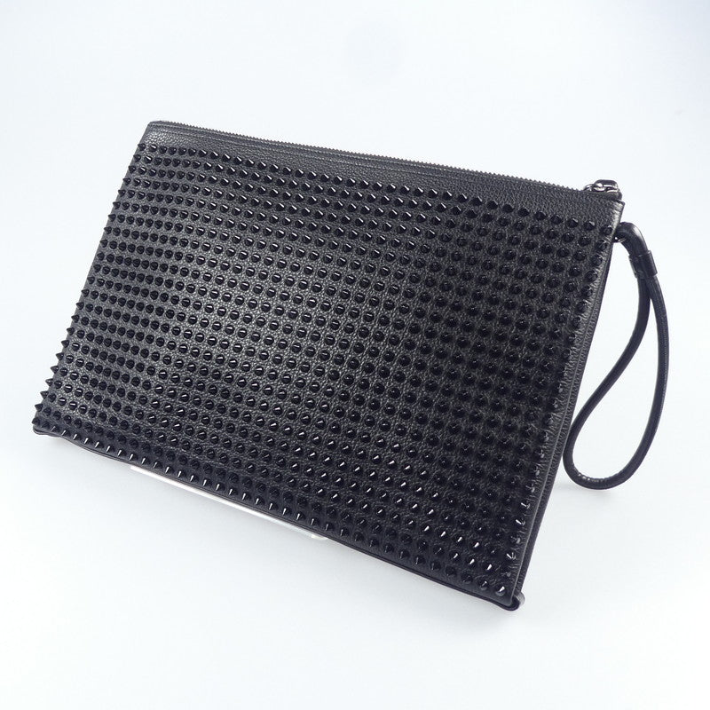 【中古】Christian Louboutin | クリスチャンルブタン KALOUPOUCH CALF EMPIRE/SPIKES クラッチバッグ 1195035 ブラック