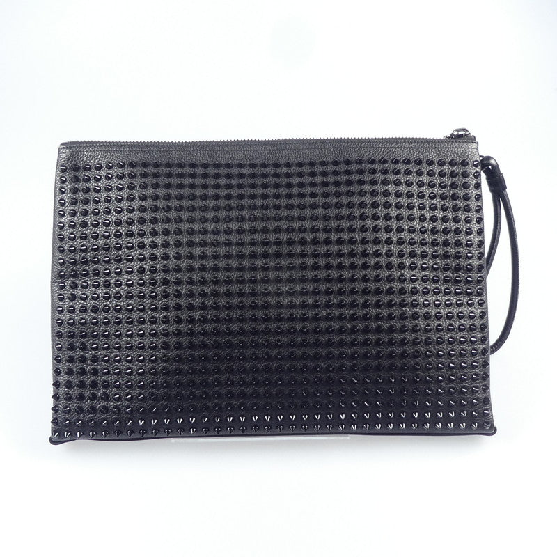 【中古】Christian Louboutin | クリスチャンルブタン KALOUPOUCH CALF EMPIRE/SPIKES クラッチバッグ 1195035 ブラック