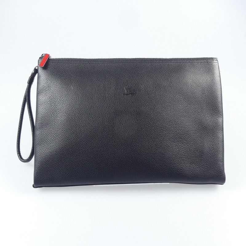 【中古】Christian Louboutin | クリスチャンルブタン KALOUPOUCH CALF EMPIRE/SPIKES クラッチバッグ 1195035 ブラック