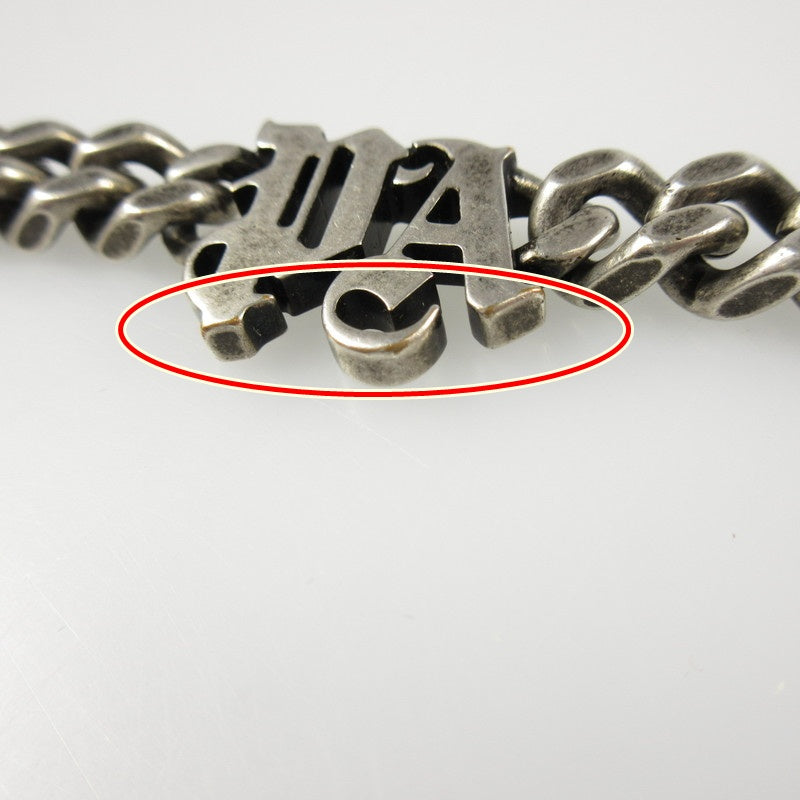 【中古】Palm Angels | パームエンジェルス PA MONOGRAM CHAIN Necklace ネックレス シルバー