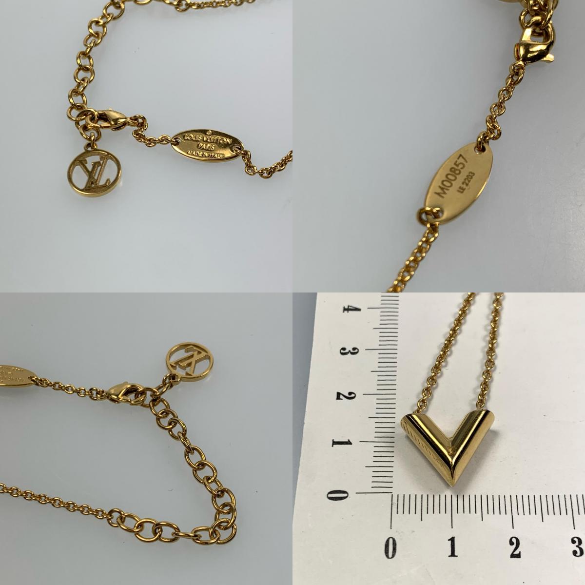 【中古】LOUIS VUITTON | ルイ・ヴィトン エセンシャルV ネックレス M00857