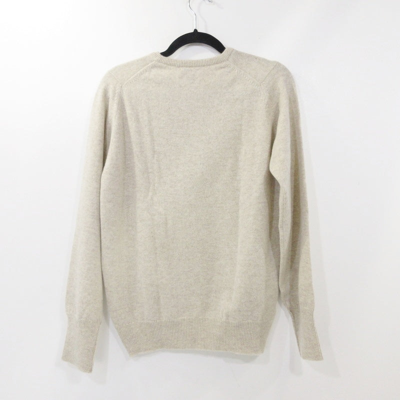 【中古】 LAMBSWOOL CREW KNIT セーター アイボリー