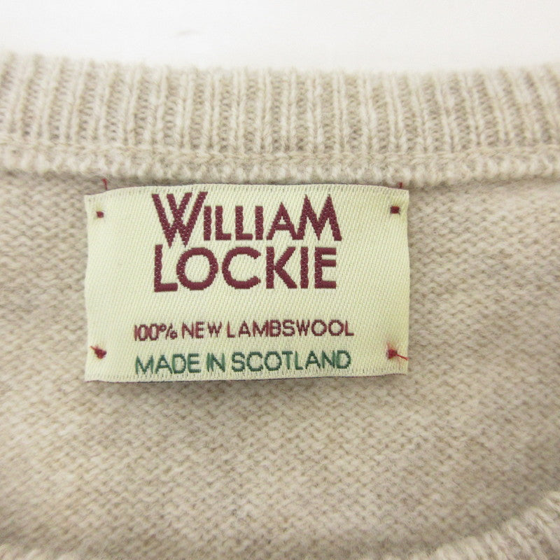 【中古】 LAMBSWOOL CREW KNIT セーター アイボリー