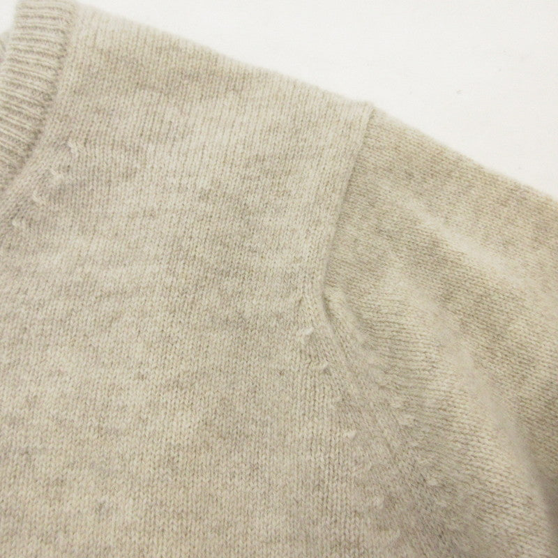 【中古】 LAMBSWOOL CREW KNIT セーター アイボリー