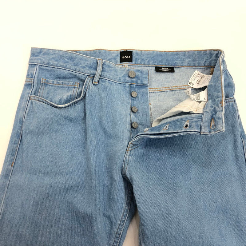 【中古】HUGO BOSS | ヒューゴボス TABER TAPERED FIT デニムパンツ 10248446 ブルー
