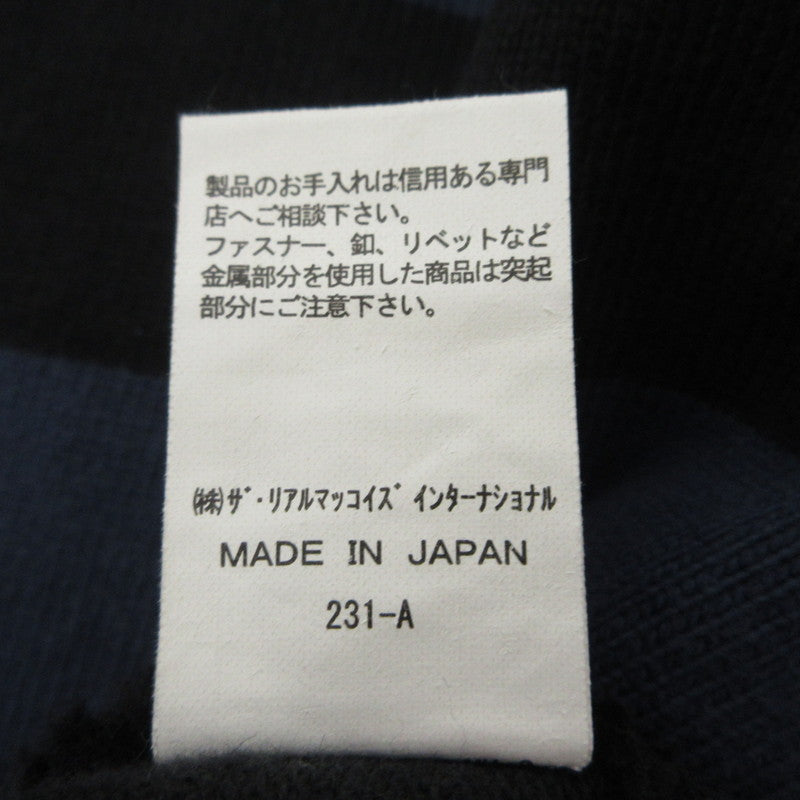 【中古】BUCO(REAL McCOY'S) | ブコ STRIPE RACING JERSEY スウェット BC18104 ネイビー サイズ:M