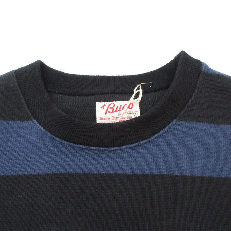 【中古】BUCO(REAL McCOY'S) | ブコ STRIPE RACING JERSEY スウェット BC18104 ネイビー サイズ:M