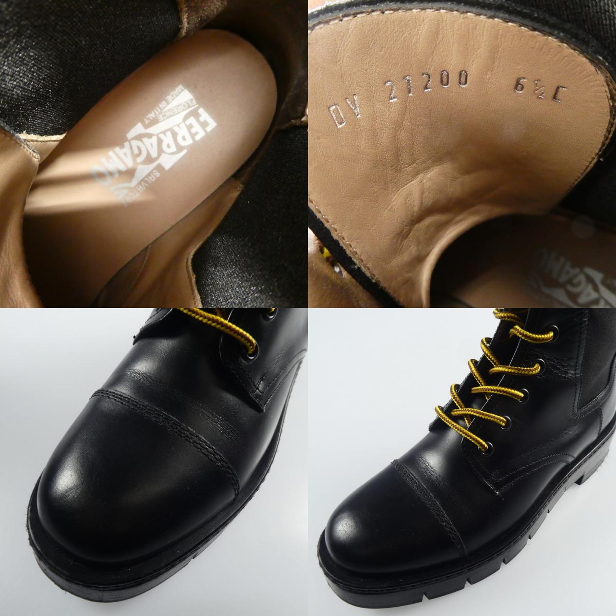 【中古】Salvatore Ferragamo | サルヴァトーレフェラガモ ROSCO ブーツ ブラック 24cm