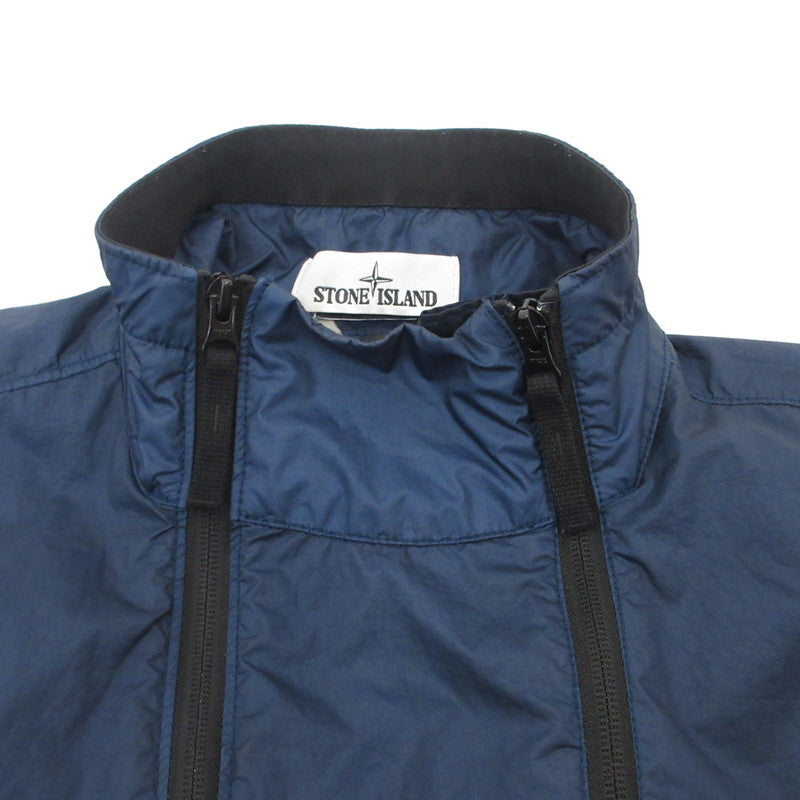【中古】STONE ISLAND | ストーンアイランド 3L TC TWIN ZIP FUNNEL NECK JACKET ナイロンジャケット 721542323 ネイビー サイズ:S