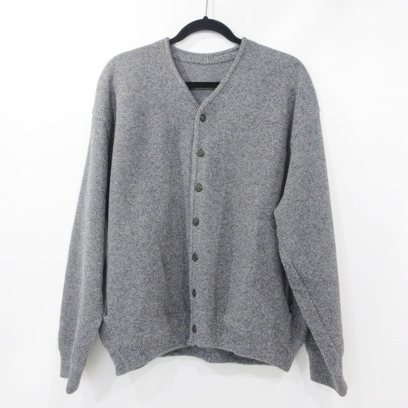 【中古】crepuscule | クレプスキュール Moss Stitch V-neck Cardigan カーディガン 2403-033 グレー サイズ:2