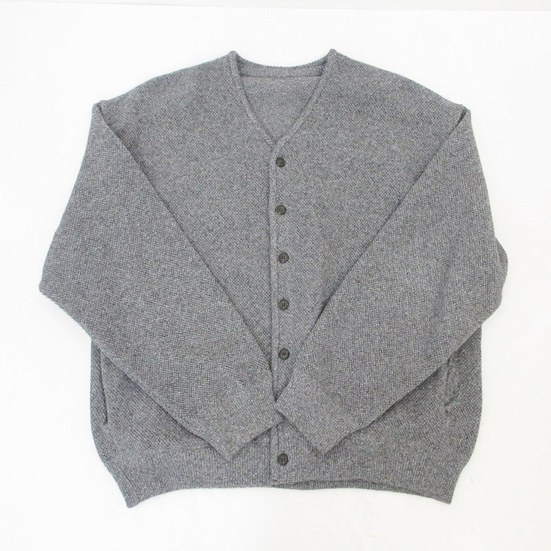 【中古】crepuscule | クレプスキュール Moss Stitch V-neck Cardigan カーディガン 2403-033 グレー サイズ:2