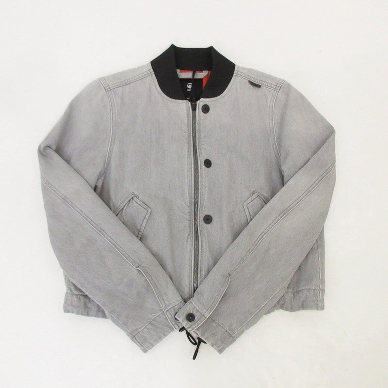 【中古】G-STAR | ジースター Drawstring Bomber Jacket デニム D20599-D109-D127 グレー サイズ:M