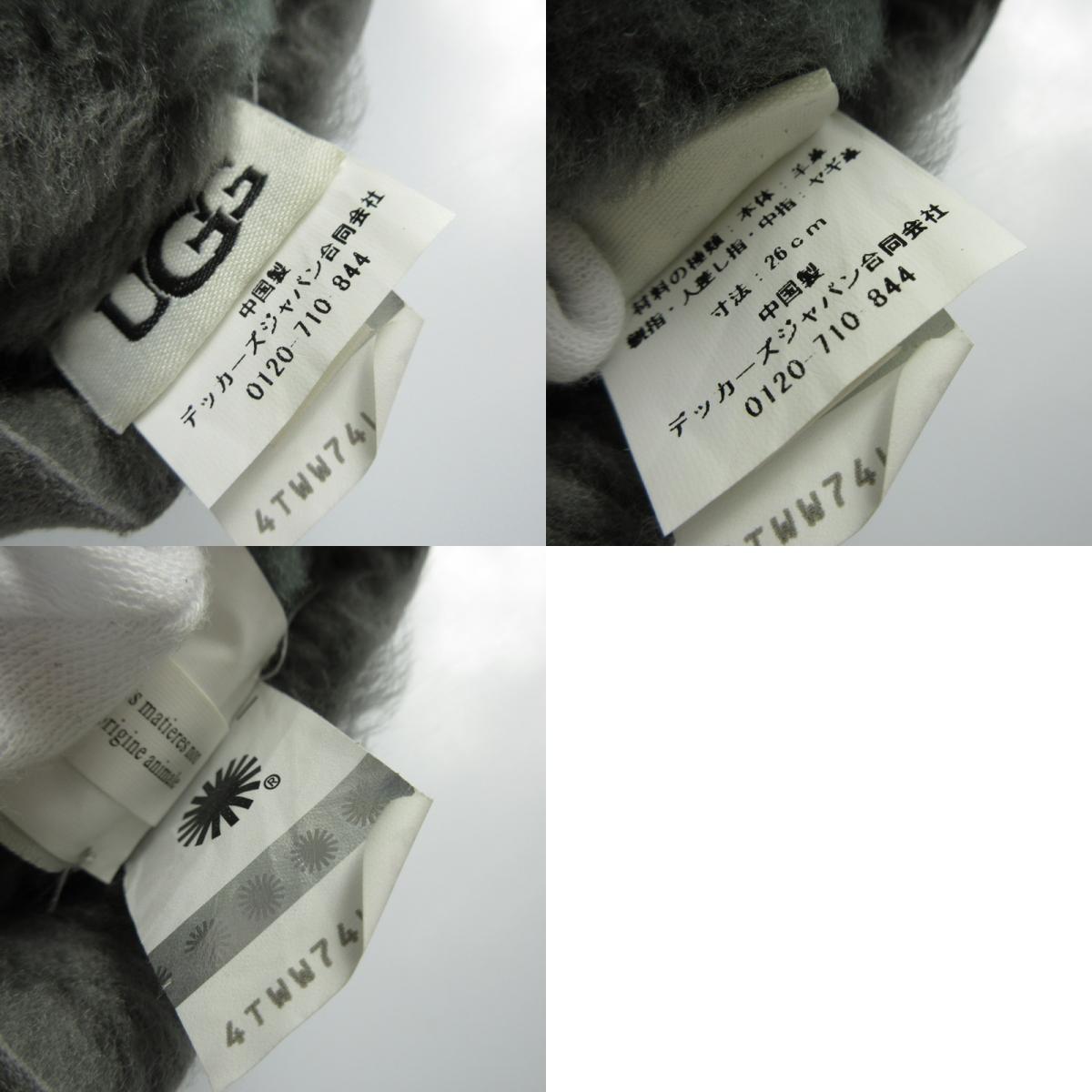 【中古】UGG | アグ Sheepskin Tech Glove 手袋 18712 グレー サイズ:L