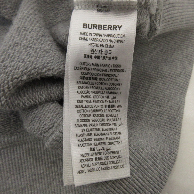 【中古】BURBERRY London England | バーバリーロンドンイングランド スウェット 8021431 グレー サイズ:S