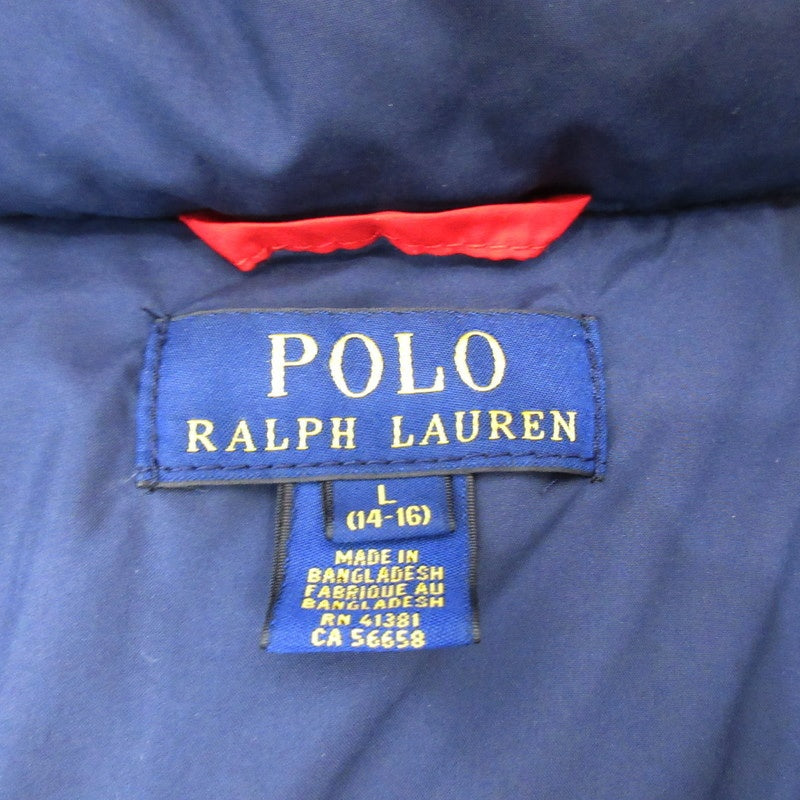 【中古】POLO RALPH LAUREN | ポロ・ラルフローレン ダウンジャケット 323565518 レッド サイズ:L