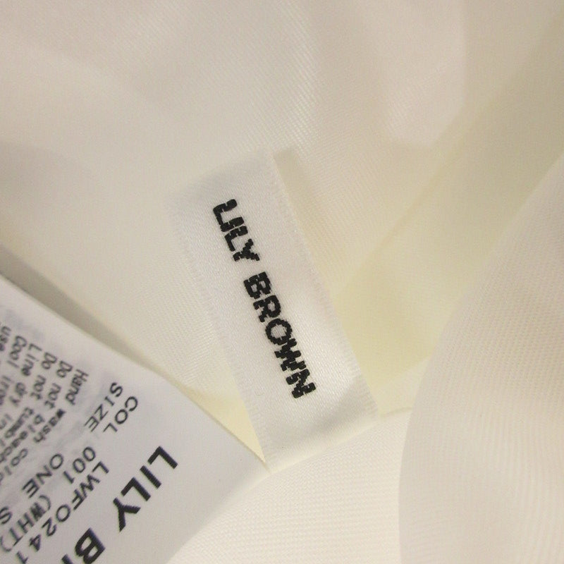 【中古】Lily Brown | リリーブラウン ニットビスチェドッキングワンピース ワンピース LWFO241108 2024S/S サイズ:F ホワイト