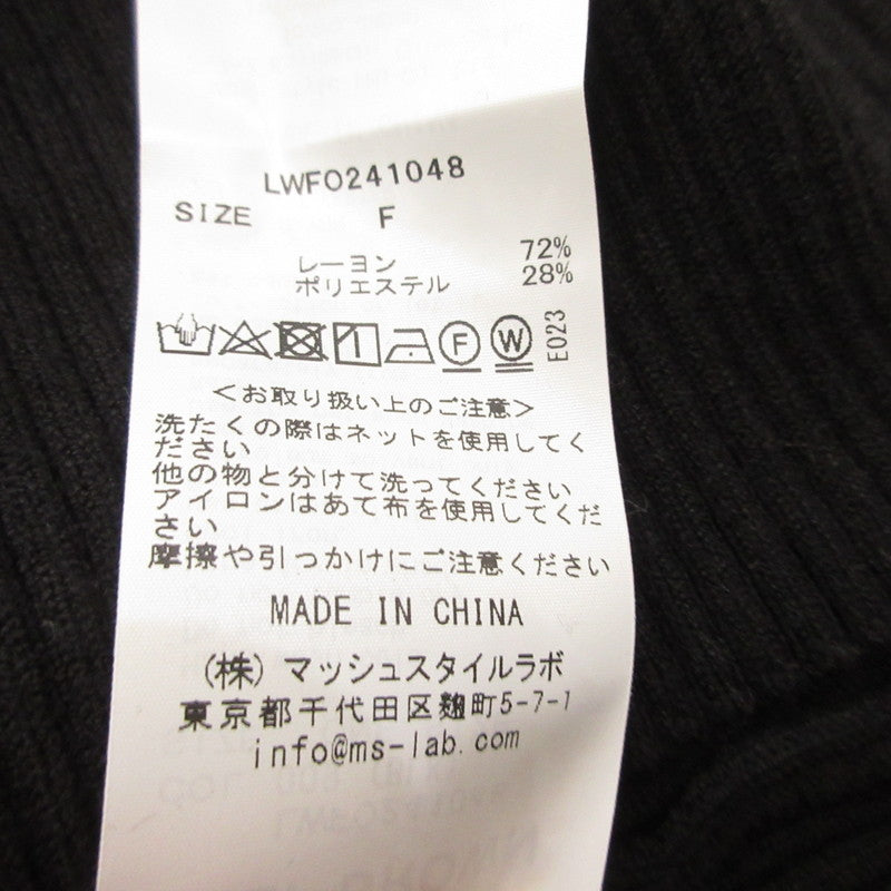 【中古】Lily Brown | リリーブラウン ニットビスチェドッキングワンピース ワンピース LWFO241108 2024S/S サイズ:F ブラック