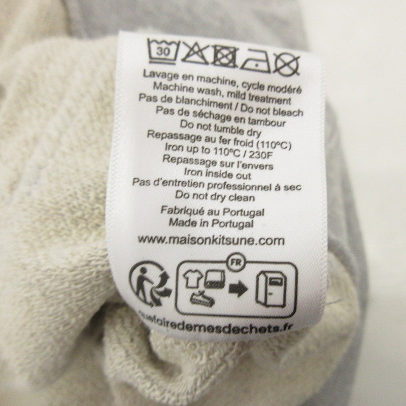 【中古】MAISON KITSUNE | メゾンキツネ Dressed Fox Regular Hoodie パーカー LM00304KM0001 グレー サイズ:S