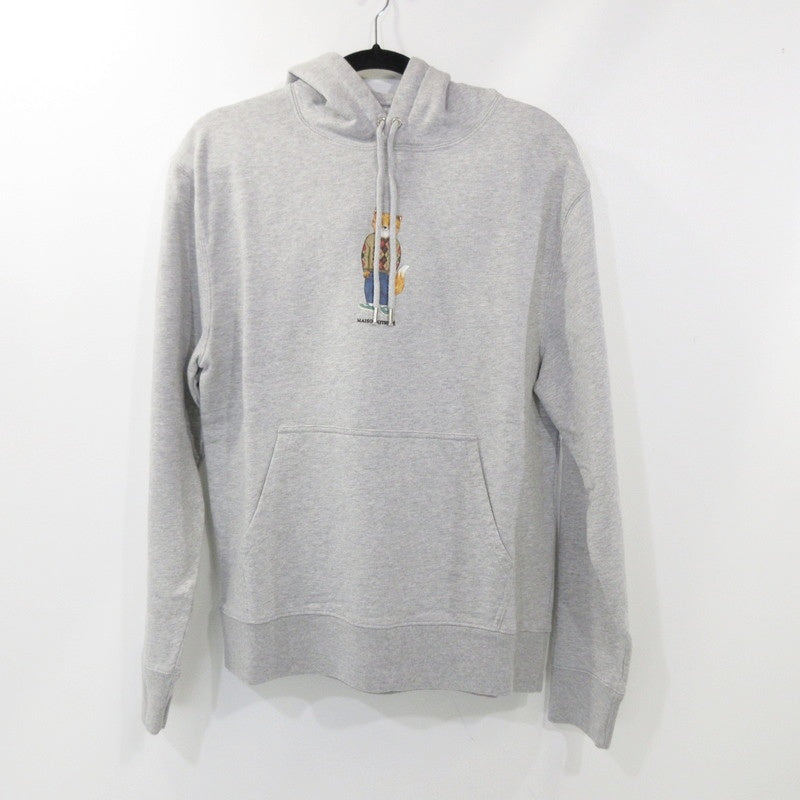 【中古】MAISON KITSUNE | メゾンキツネ Dressed Fox Regular Hoodie パーカー LM00304KM0001 グレー サイズ:M