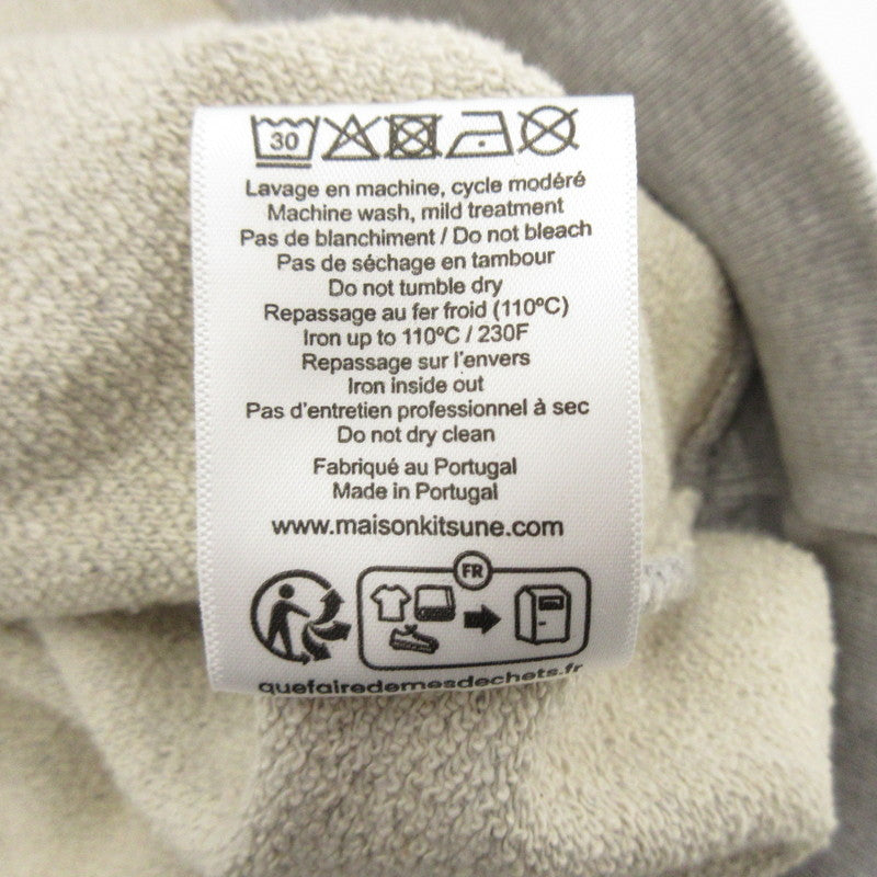 【中古】MAISON KITSUNE | メゾンキツネ Dressed Fox Regular Hoodie パーカー LM00304KM0001 グレー サイズ:L