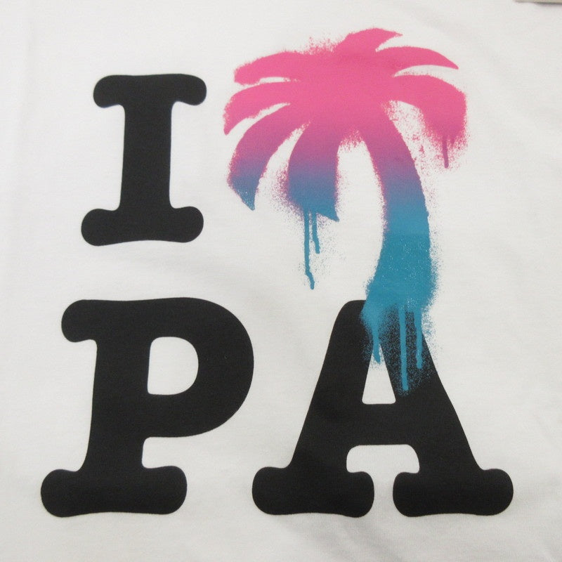 【中古】Palm Angels | パームエンジェルス I Love Pa Classic Tee 半袖Tシャツ PMAA066S23JER002 ホワイト サイズ:M