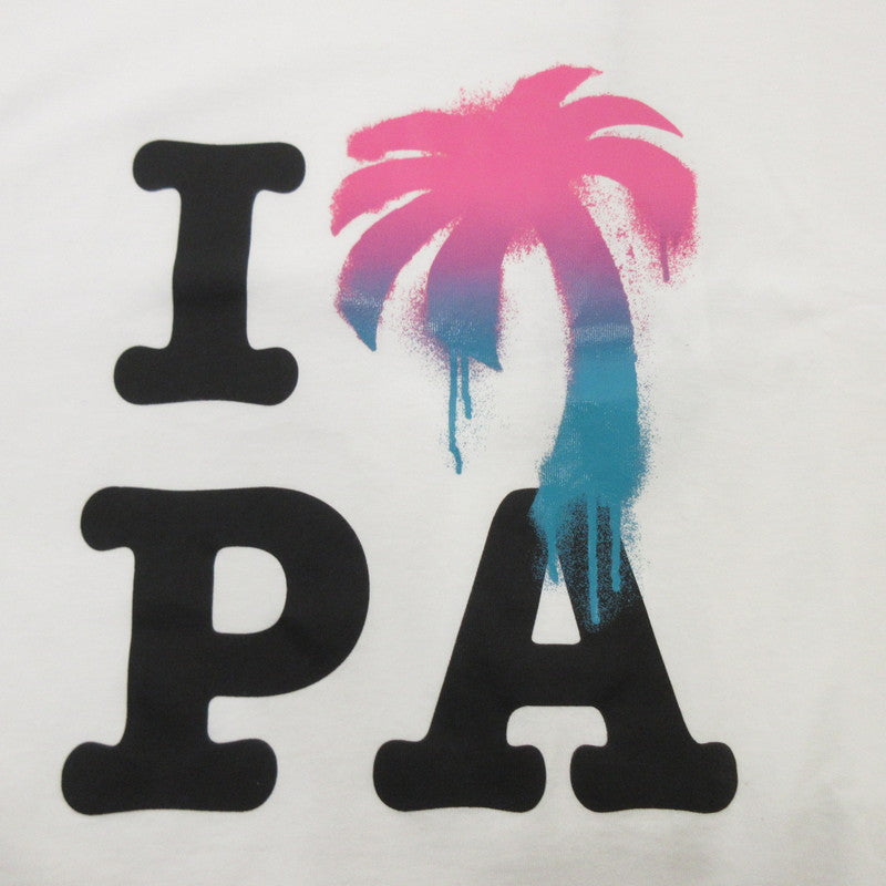 【中古】Palm Angels | パームエンジェルス I Love Pa Classic Tee 半袖Tシャツ PMAA066S23JER002 ホワイト サイズ:L