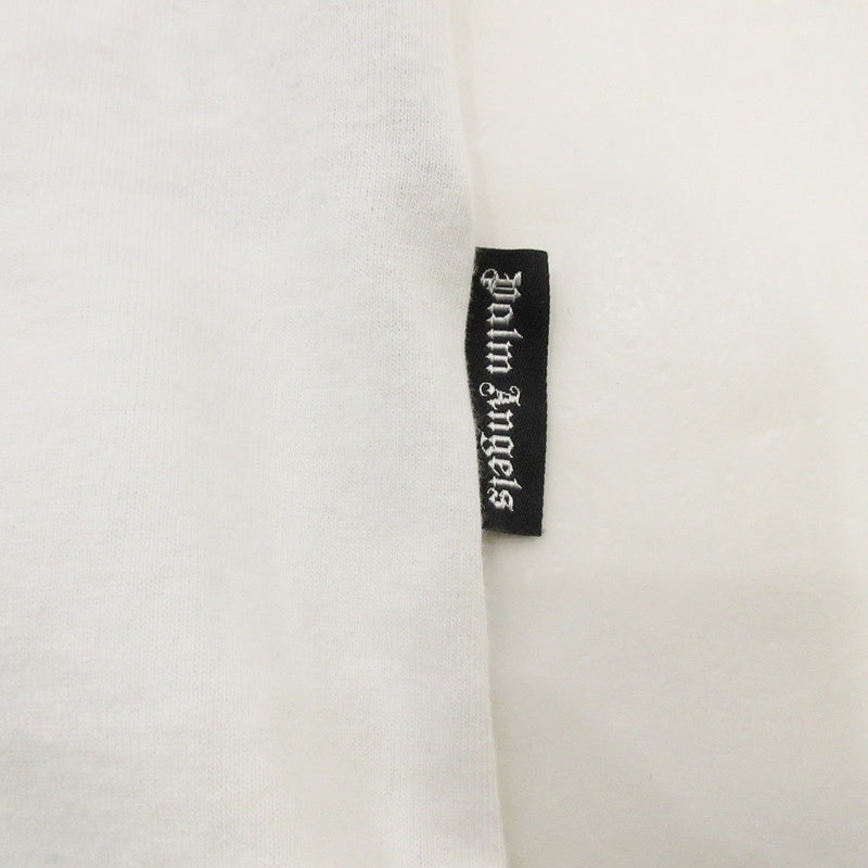 【中古】Palm Angels | パームエンジェルス I Love Pa Classic Tee 半袖Tシャツ PMAA066S23JER002 ホワイト サイズ:L