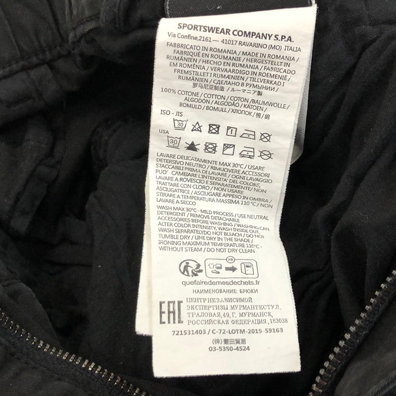 【中古】STONE ISLAND | ストーンアイランド COTTON POPLIN STREACH CARGO PANT カーゴパンツ 721531403 ブラック