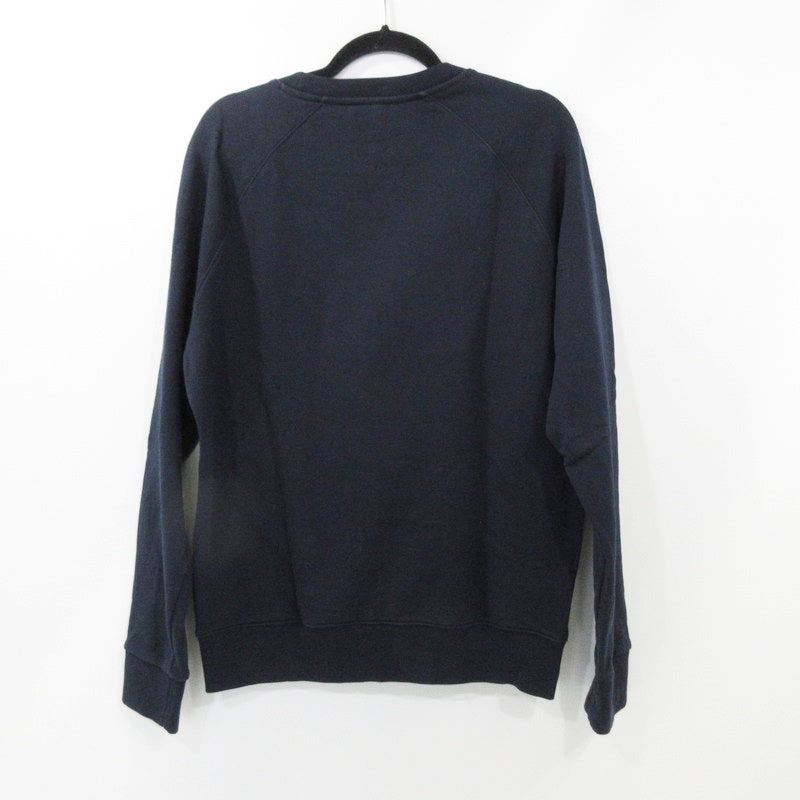 【中古】MAISON KITSUNE | メゾンキツネ HANDWRITING CLEAN SWEATSHIRT スウェット FM00352KM0001 国内正規品 ネイビー サイズ:M